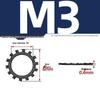 Carbon Steel Zinc-Plated Lock Washer with Inner and Outer Teeth