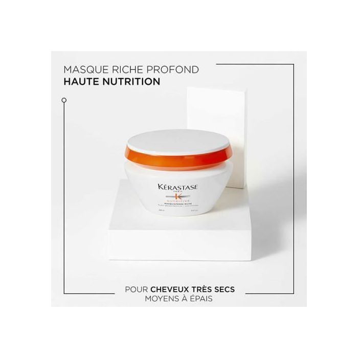 Soin nutritif - Masquintense - Riche - 200 ml - Cheveux secs - Femme