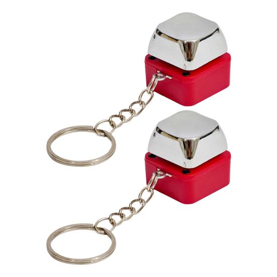 Shock Keychain Push To Shock Harmless Electric Shock Button Prank Toy Portable Funny Gag Gift for Friends And Family Prankster Joke Toy