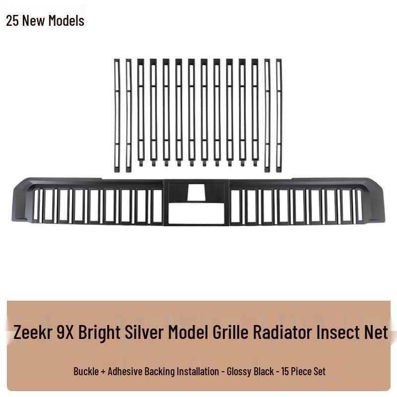 Clip-on Insect Net Protective Cover for Zeekr 9X Grille