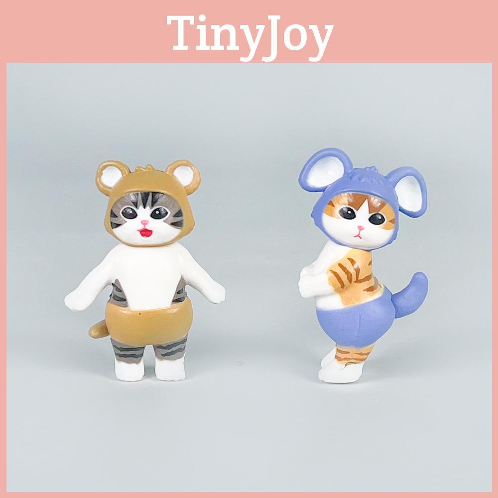 Mofusand Cute Cat Animal Costume Model Ornament Set For Play And Display