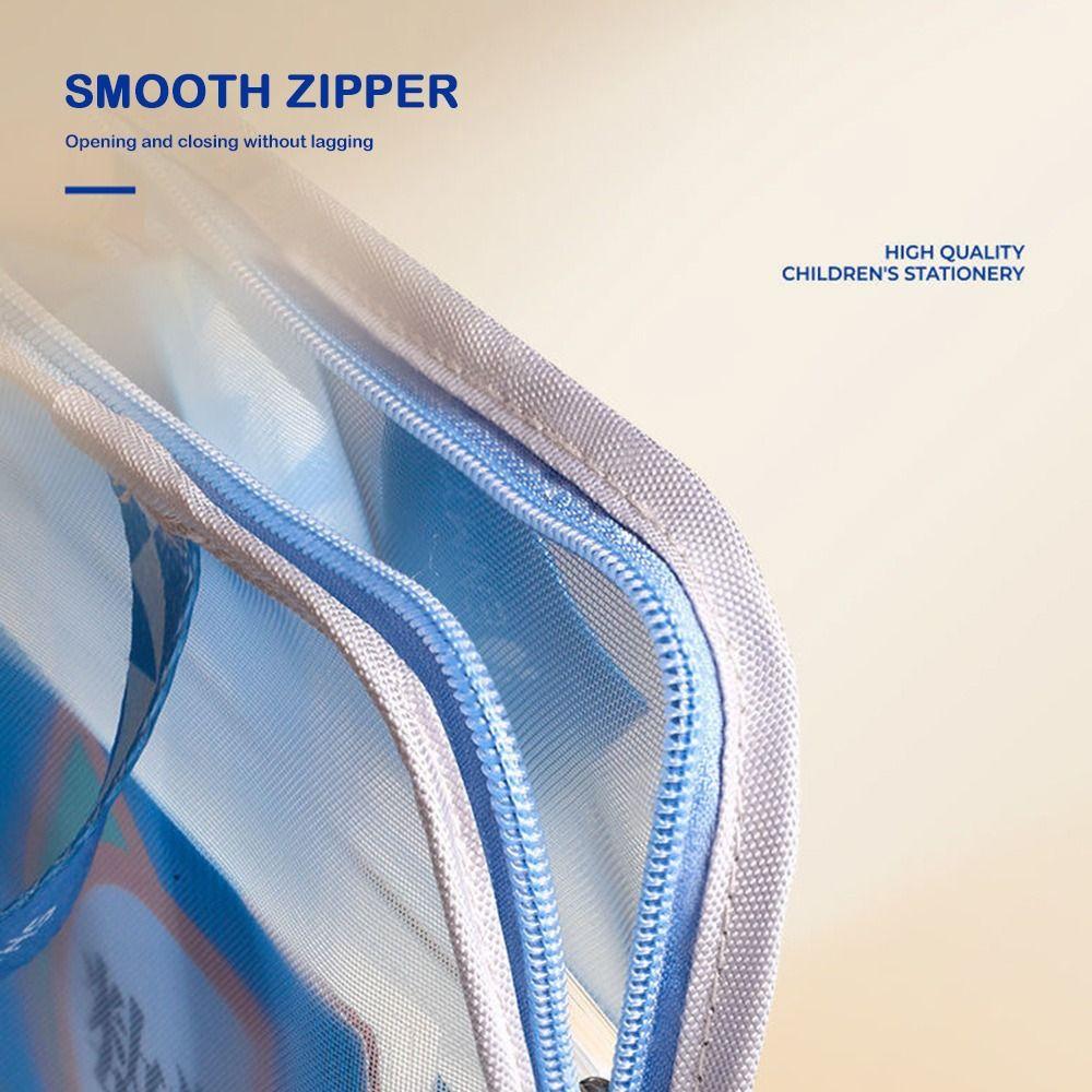 Hand-held Transparent Document Bag Double Handed Subject Classification Bag School Organization