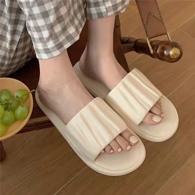 Fashion Home Women's Slippers and Ladies Sandals Open Toe Flat Slides Indoor House Soft Bathroom Shoes Natural Skin G Footwear Vip Y 39