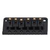Hardtail Saddle Bridge 6 String 78mm Zinc Alloy Copper Electric Guitar Bridge for Replacement Black