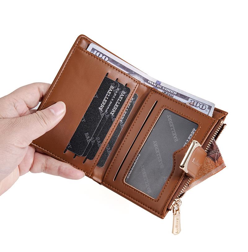 Women's Compact Multi-Card Wallet: Exquisite Short Section Buckle Coin Purse and Mini Card Holder