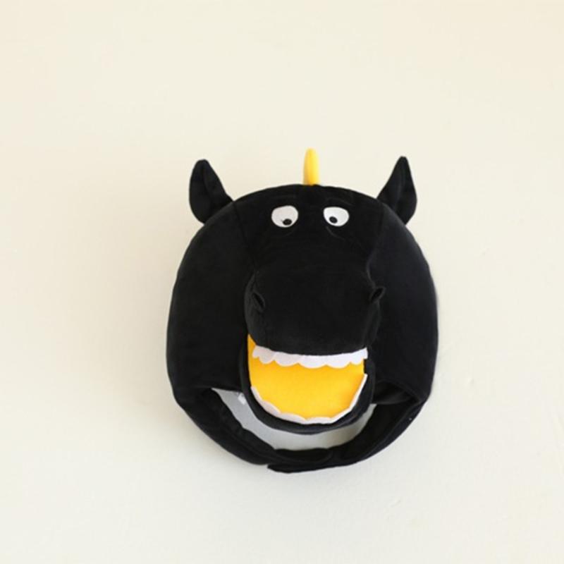 Black Horse Costume Headpiece Adjustable Strap Photography Prop For Children Party Theme Role Play