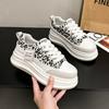 Customized running little white sports shoes women's 2025 new autumn thick-soled heightening dad shoes versatile and popular casual shoes