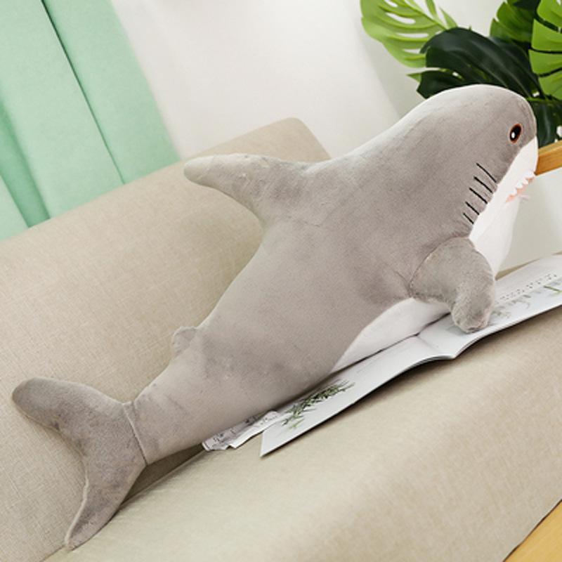 Adorable Shark Plush Toy - Cute Bedroom Decor & Sleep Companion Pillow