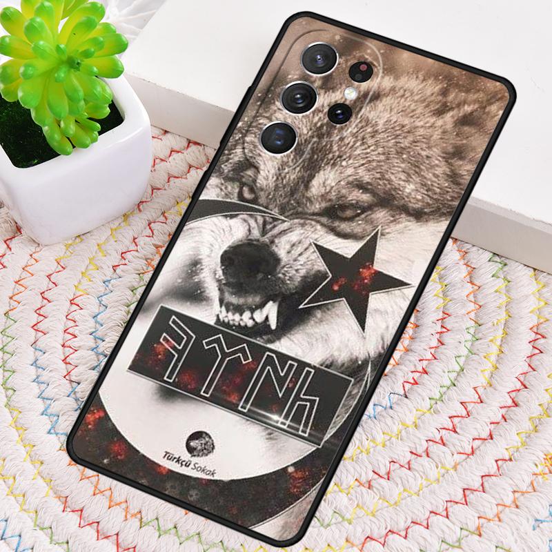 Turkey Turkish Flag Wolf TPU Phone Case For Samsung Galaxy Note 10 Pro S26 S25 S24 S23 S22 Ultra Plus S21 FE S20 Cover