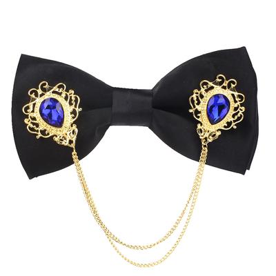 [White Fang] Elegant Metal Chain Bow Tie Party Stylish Men's and Women's NC092 (Jewel Gold)