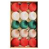Set of 15 Velvet For Christmas Ornament Balls for Tree Window Wall and Mantle Decorations Perfect for Holiday Displays