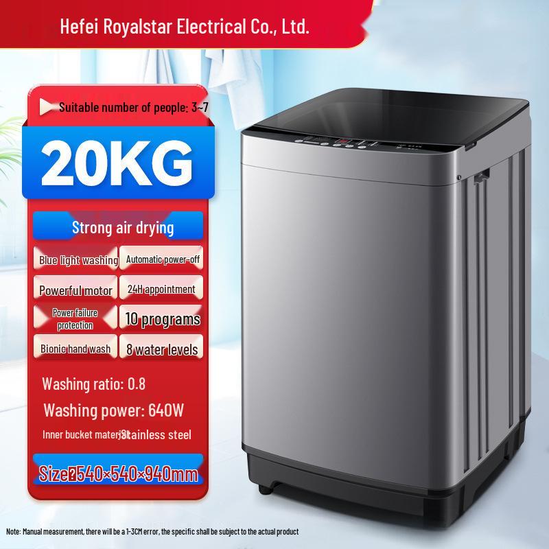 Compact Washer-Dryer Combo: Fully Automatic, Large Capacity, Ideal for Rentals and Small Dorms