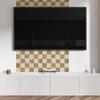 Wall Decor PVC Panel With Pattern For Room 100x50 cm Abstract Checkerboard Pattern