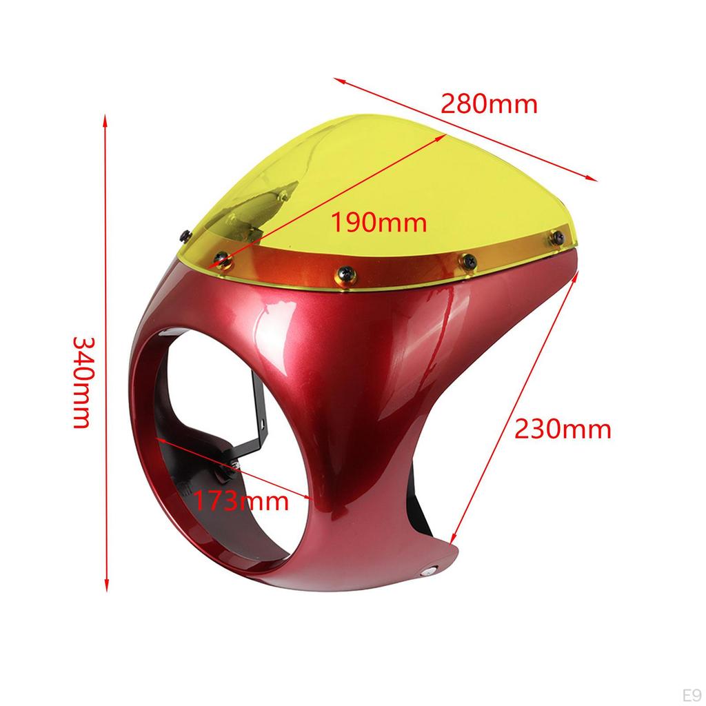 Headlight Fairing Screen ,Fairing Cover Lamp Direct Replaces Easy to Install Frame Protect Supplies