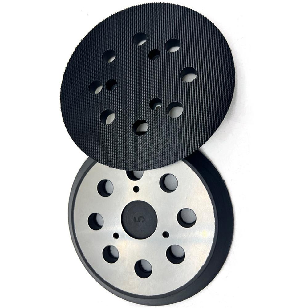 5 Inch 8 Hole Hook and Loop Sander Pad with Metal Backing