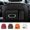 Portable Car Seat Back Organizer PU Leather Car  Tissue Box Rear Seat Storage Bag  Car Interior