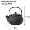 Small Cast Iron Kettle Teapot for Stove-Top Use