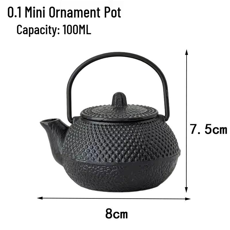 Small Cast Iron Kettle Teapot for Stove-Top Use