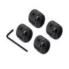 Pack of 4 Round Shape Metal Guitar Knobs Metal Guitar Accessories Perfect for Electric Guitar and Bass Volume Control