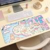 Cute Pastel Fantasy Mouse Pad Large Computer Office Game Table Mats XXL Rubber Anti-slip Gaming Keyboard Mousepads Long Desk Pad