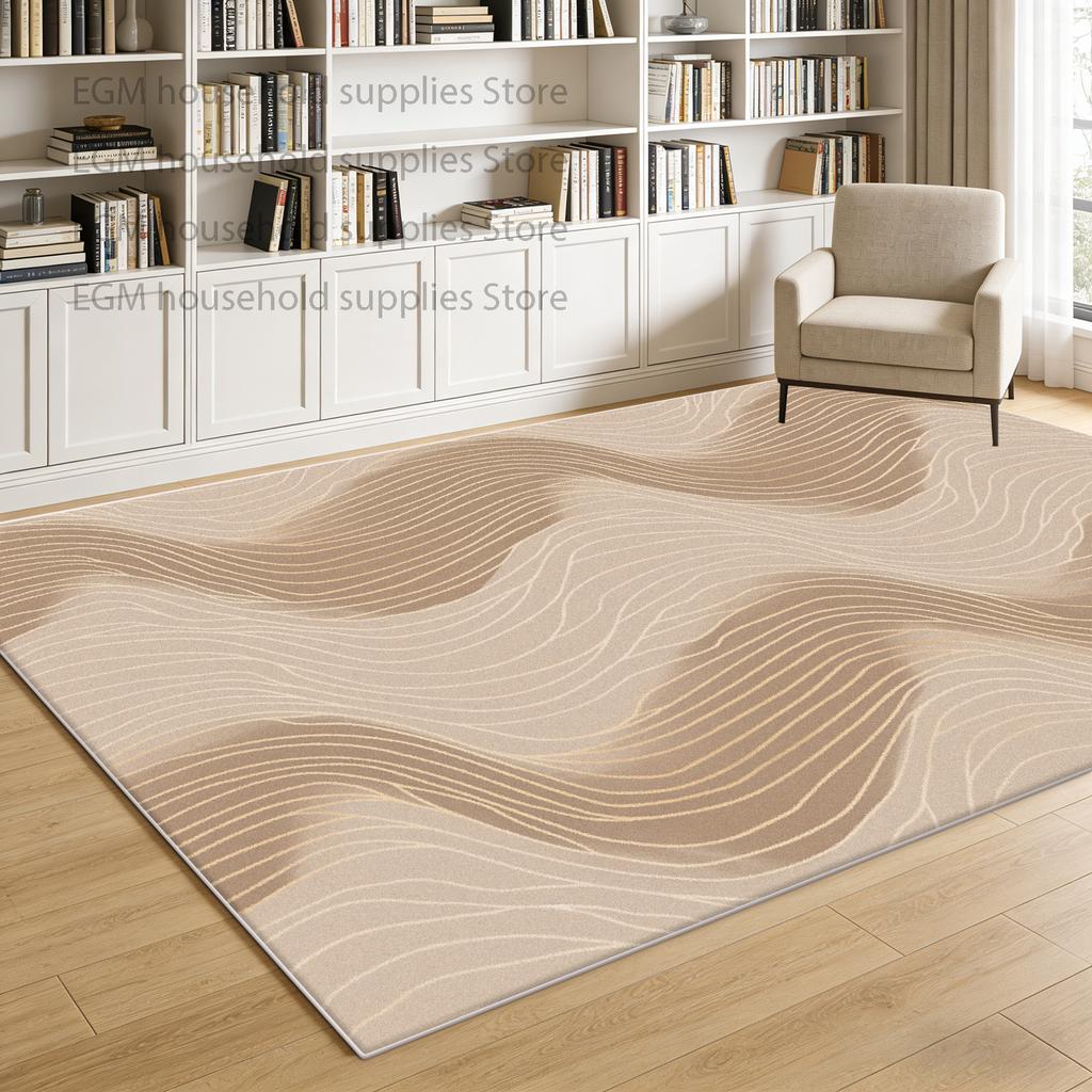 Japanese Abstract Carpets Simple Living Room Decor Bedroom Fluffy Soft Rug Lounge Cream Antiskid Floor Mat Machine Washable