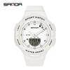 SANDA 6005 Feminino Luxury Sport Military Women's Watches 5ATM Waterproof blueFashion Quartz Watch for Female Clock Relogio