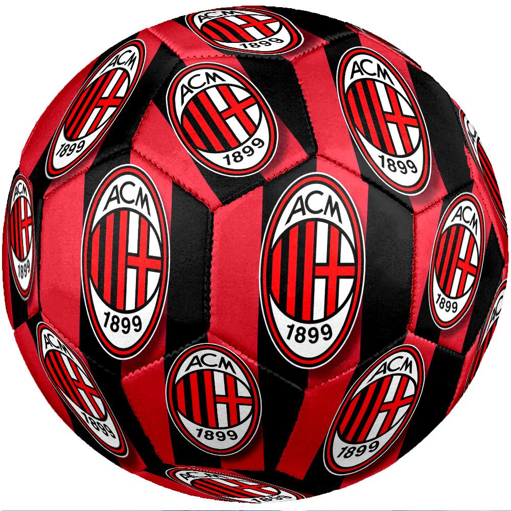 Pallone da Calcio da Partita Misura 5 Tema AC Milan Pallone da Calcio Professionale da Esterno Morbido al Tocco Pallone da Allenamento