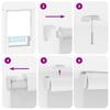 Shower Roller Blind With Cassette 130X240 Cm Fabric Width 126 Cm