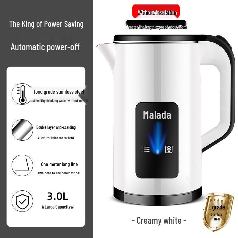 Wanlida Smart Electric Kettle - Keep Warm, Durable, Auto Power-Off, Large Capacity, Temperature Controlled Boiler.