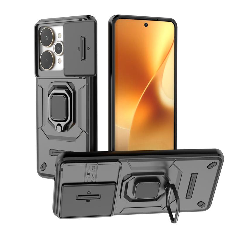 För Realme 15 Pro 5G Fodral Bil Magnetisk Ringstativ Armor Telefonfodral för Oppo Realme15Pro Realmi 15Pro Baksida Capa Fundas