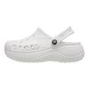 Crocs Baya Platform Clog EVA Antidérapant Résistant à l'Usure Chaussures Nuage Femmes sabots Blanc 208186-100