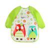 Bear Frog Cute Deer Elephant Owl Animal Print Baby Long Sleeved Bib Waterproof