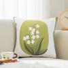 Custom Design Tulip Dutch Plush Eco-Friendly Printed Bohemian Style Throw Pillow Cover for Home & Hotel Use