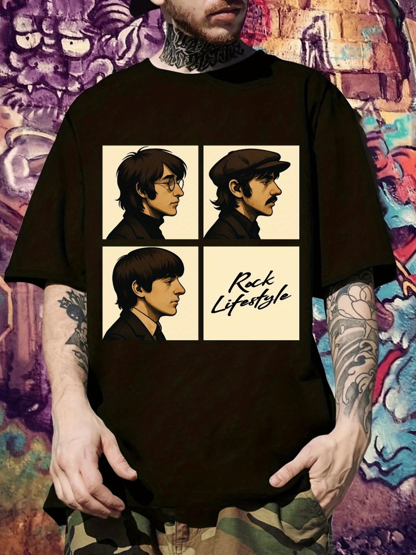 Casual Rock Style T-shirt - Short Sleeve XXL