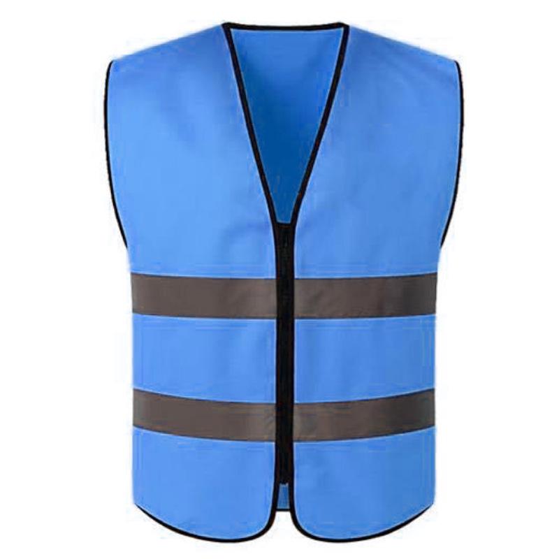 Reflective Multi-Pocket Safety Vest for Traffic, Construction, Cycling, and Sanitation.