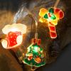LED String Light Easy to Install Battery Powered Santa Claus Snowman String Light Christmas Fairy Lamp Party Supplies