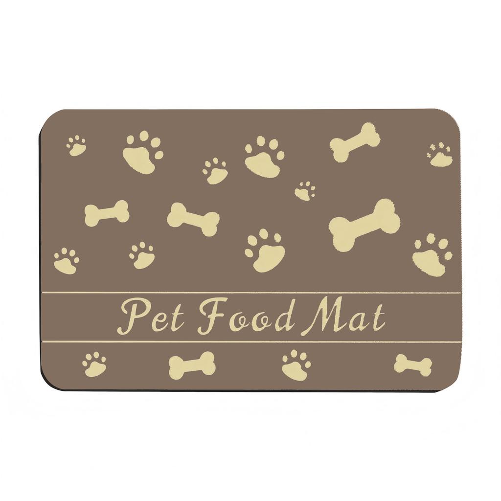 Pet Feeding Dropshipping Pet Placemat for Food and Water Bowl with Waterproof Rubber Backing Quick Dry Water Mat for Dog Cat