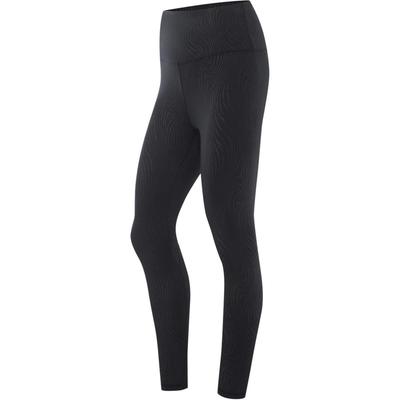Li Ning Allover-Print High Waist Bequeme Atmungsaktive Enge Fitness-Leggings Damen Leggings Schwarz AULU024-4