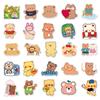 50-Piece Cute Cartoon Bear Stickers Set: Waterproof DIY Animal Decorations for Water Bottles, Journals, and Luggage.