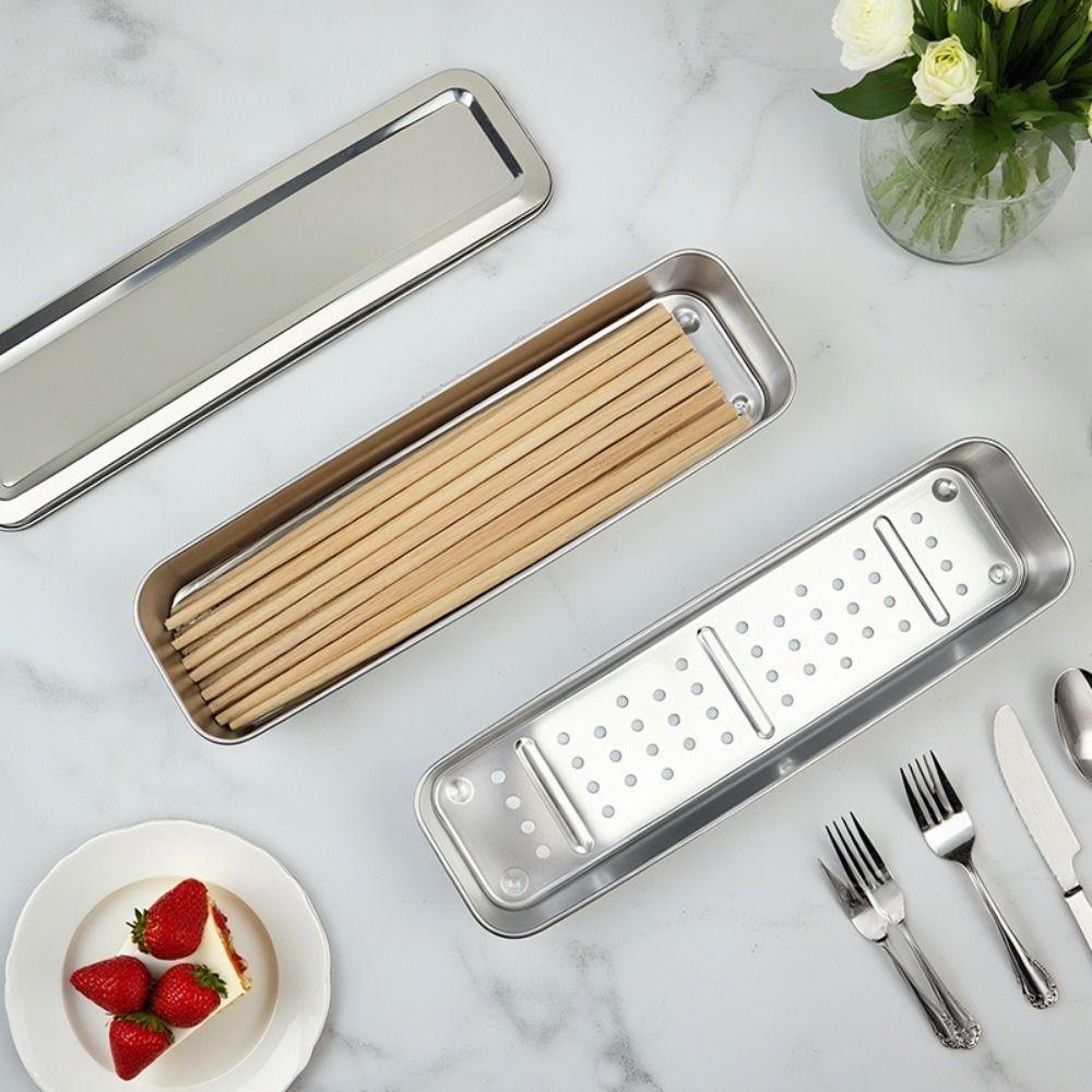 Draining Chopsticks Storage Box Ventilated Cutlery Holder Tableware Storage Container  Small Items