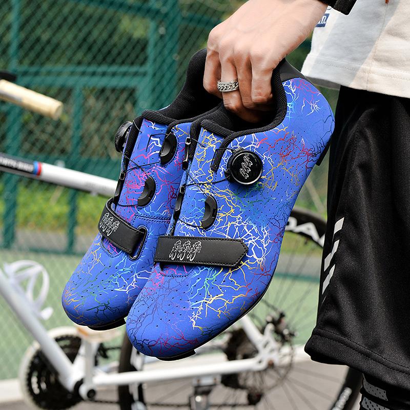 Fashion Cycling Shop Wmen's/Men's Road Bike Cycling Selflocking Shoes Breathable Nonslip Sneakers Large Size Shoes 46.47