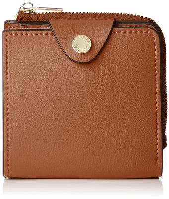 Legato Largo LJ-P0111 Lightweight Bonded Faux Leather Bifold Wallet, 60g, Holds 4 Cards, Camel