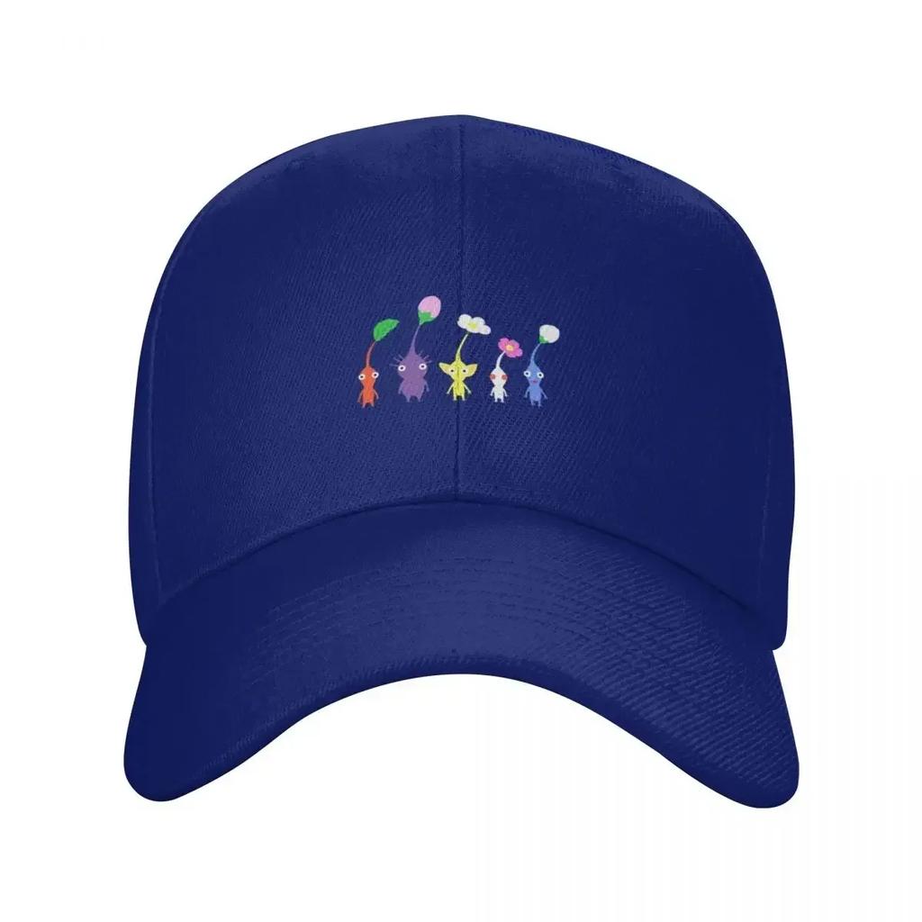 Cute Pikmin Pattern Classic TShirt Baseball Cap Brand Unisex Cap Summer Hat Snapback Cap Golf Womens Hats Unisexs
