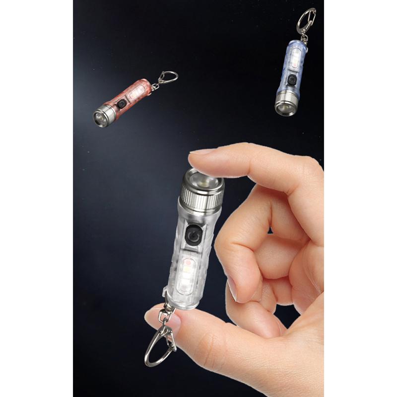 Outdoor Mini Flashlight 400mah Lithium Battery Strong Light Magnet Keychain Flashlight Torch Money