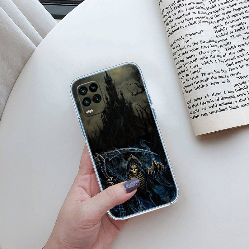JO60 Grim Reaper Skull Phone Case for Motorola E22S E7 G6 G7 G8 G9 Plus Power Play G10 G20 G04 E30 E40 E22 E20 E13 G22 G23 G Stylus Play