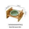 Ruhan Ceramic Pet Bowl with Wooden Stand