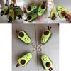 Avocado Character Plush Keychain For Kids With Feather Cotton Stuffing