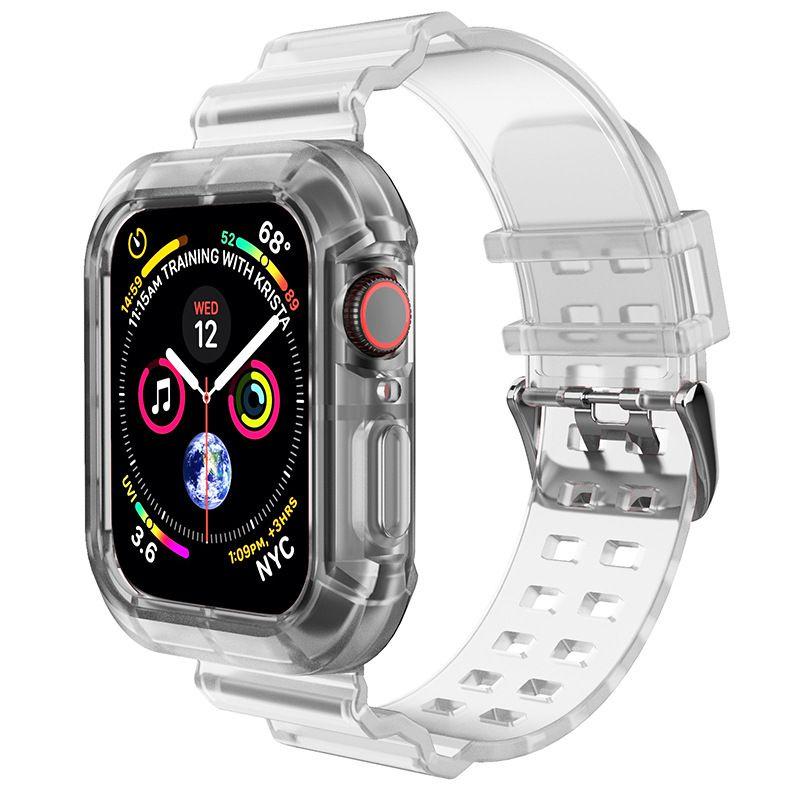 Transparentes Apple Watch Armband Bequem Robust Und Atmungsaktiv