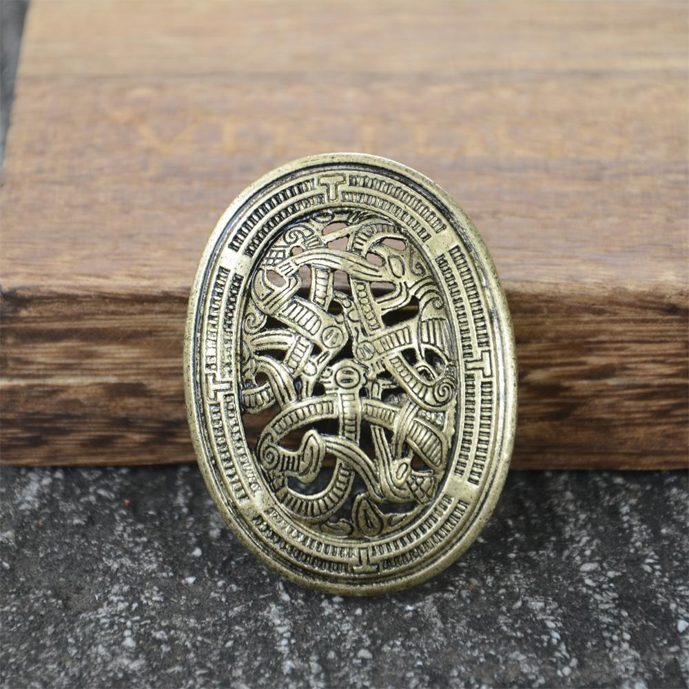 1Pcs Retro Sweden Norse Viking Brooches Jewelry Vintage Norse Talisman for Clothing Shirt Suit