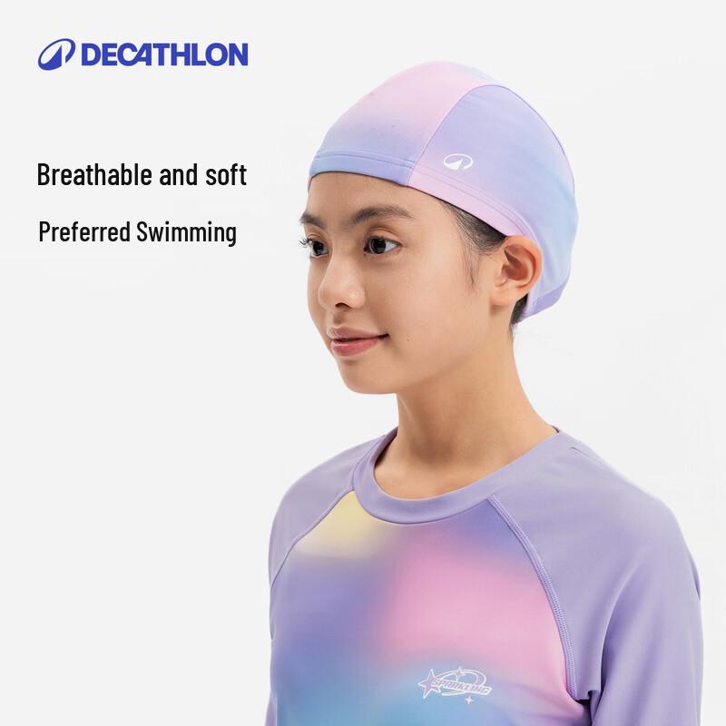 Decathlon Kids' Printed Mesh Swim Cap